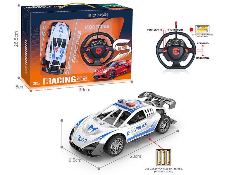 27Mhz 1:18 4-Channel Remote Control Lamborghini Police Car(Not Included Batteries)