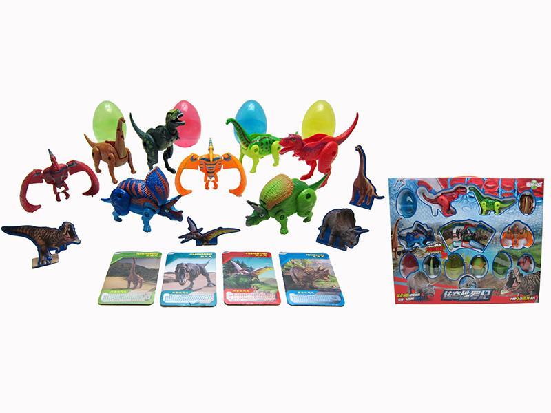 Dinosaur Transformers Egg 8pcs