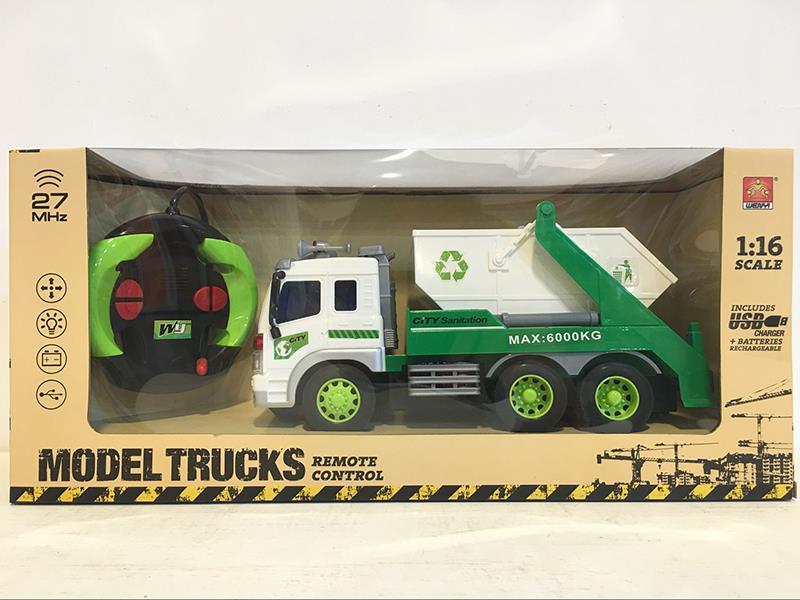 4CH Remote Control Sanitation Truck With Light