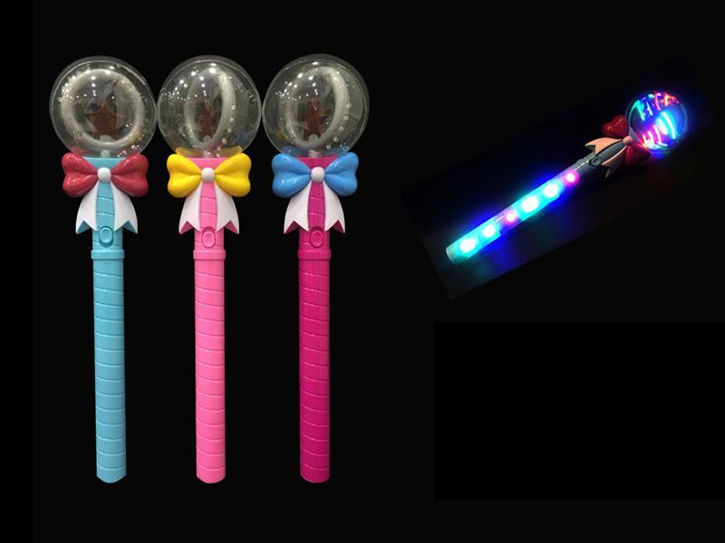 Valentine's Day Bowknot Rotating Ball Stick With 16 Lights