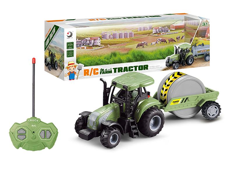 27Mhz Remote Control Farm Tractor With Road Roller