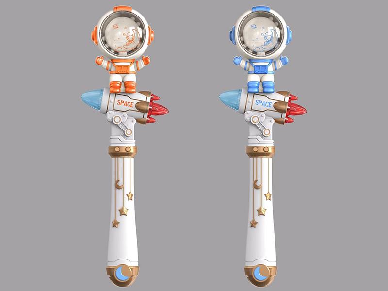 Astronaut Rocket Rotating Flash Stick With Sound, Dual Switch