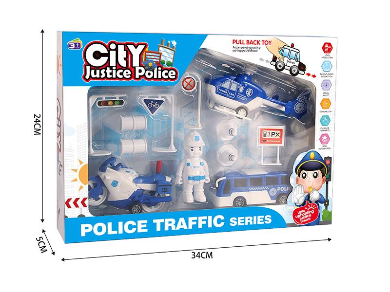 Police Traffic Series Pull Back Toy