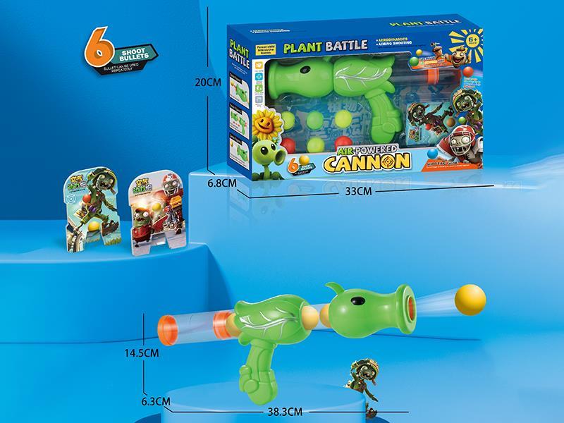 Plant Battle Air Powered Cannon Shooting Game