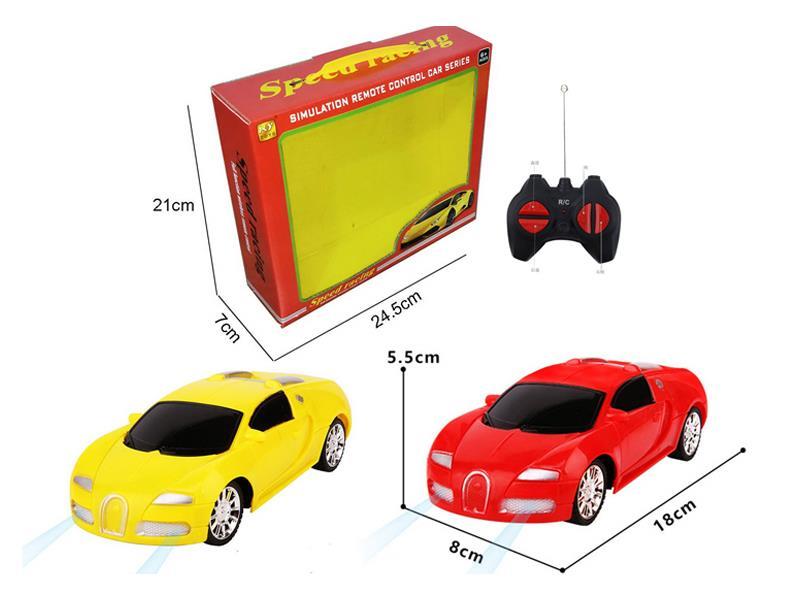 1:24 Four Wireless Simulation Bugatti R/C Car Light