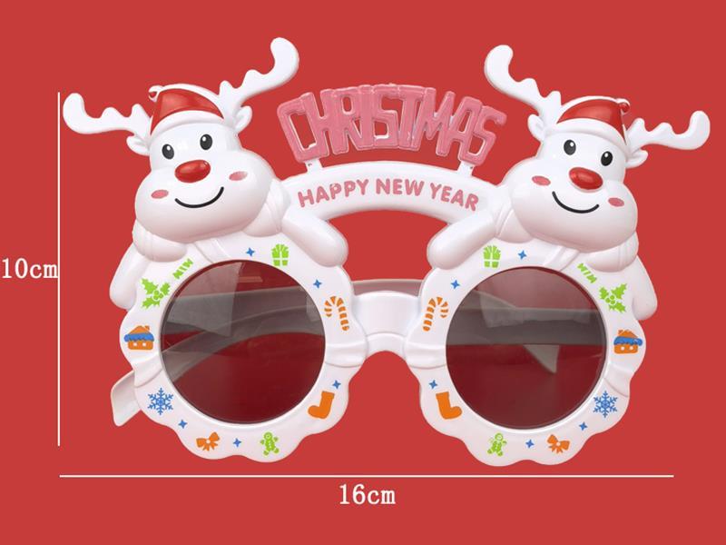 White Christmas Glasses