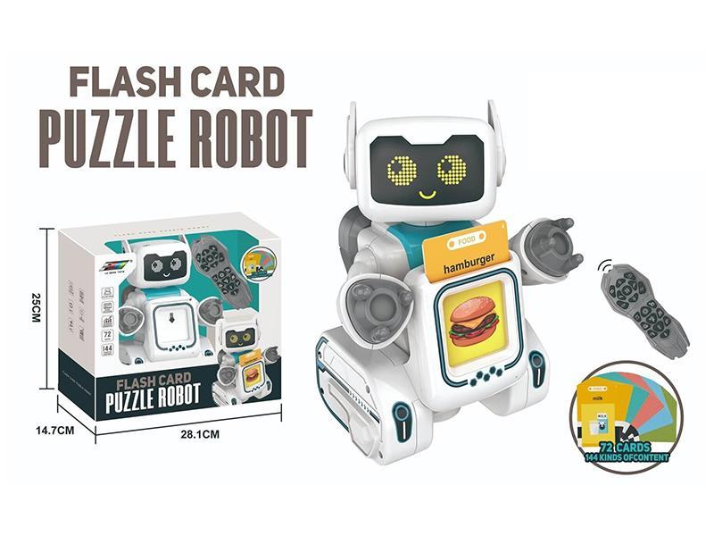 Flash Card Puzzle Robot