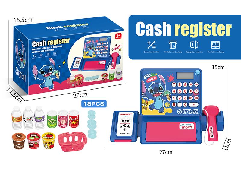 Cash Register Set(Stitch)18pcs