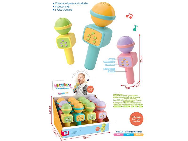 Microphone(Sound & Light & Voice Changing)12PCS