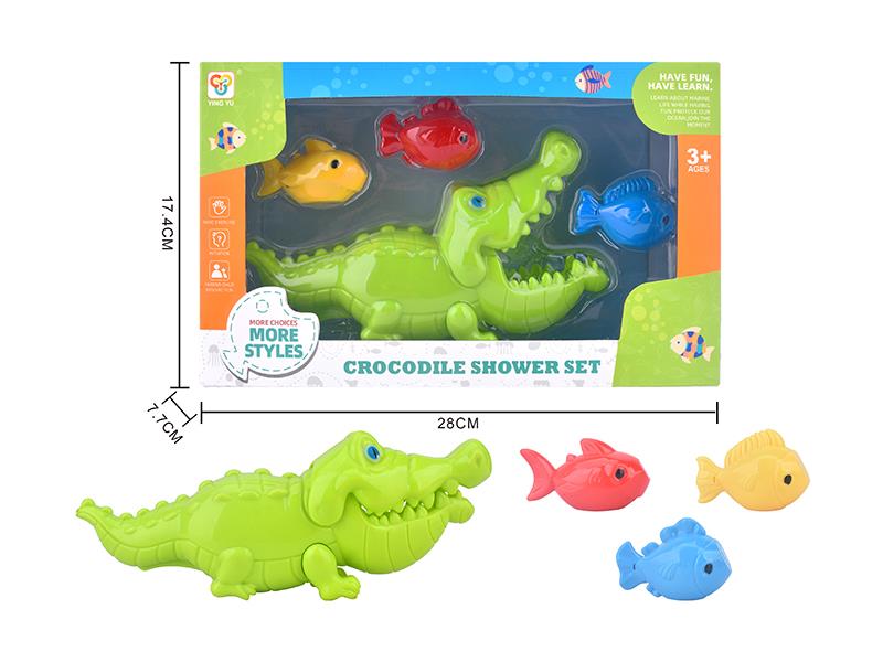 Baby Bath Toys Crocodile Eating Fish Game