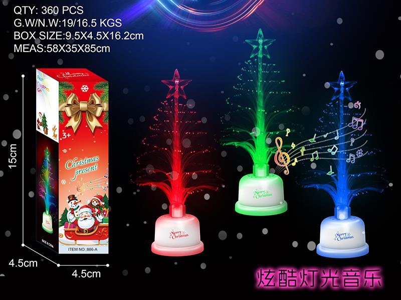 Christmas Tree Decoration With Music And Lights