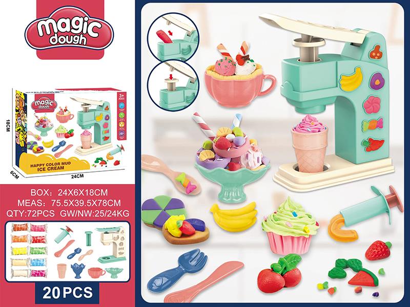 Ice Cream Color Clay Set