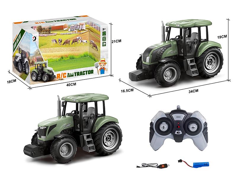 2.4G Remote Control Farm Tractor Toy(Demo + Sounds)Included Battery