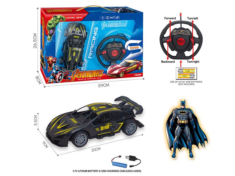 27Mhz 1:18 4-Channel Remote Control Batman Lamborghini Racing Car(Included Batteries)