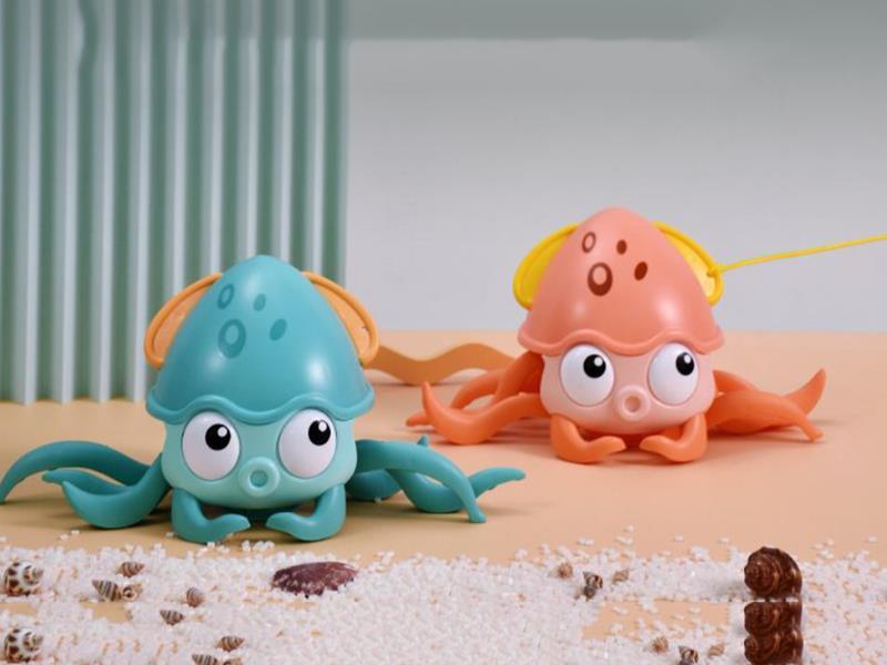 Pull Line Amphibious Octopus Bath Toy