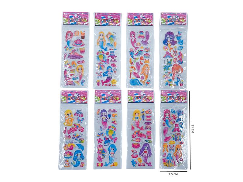 Mermaid 3D Puffy Sticker