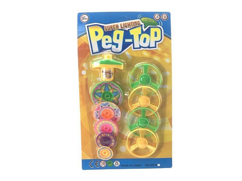 Peg-Top + 4 Flying Saucer