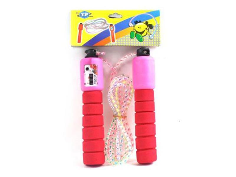 EVA Handle Count Rainbow Rope Skipping