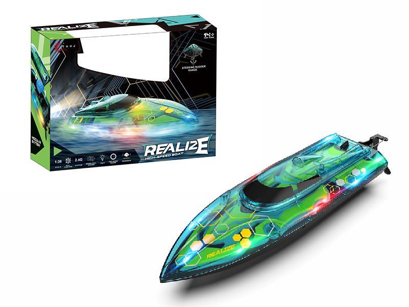 2.4G Remote Control Transparent Boat With Lights