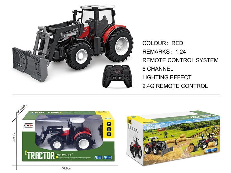 1:24 2.4G 6-Channel Remote Control Farm Tractor