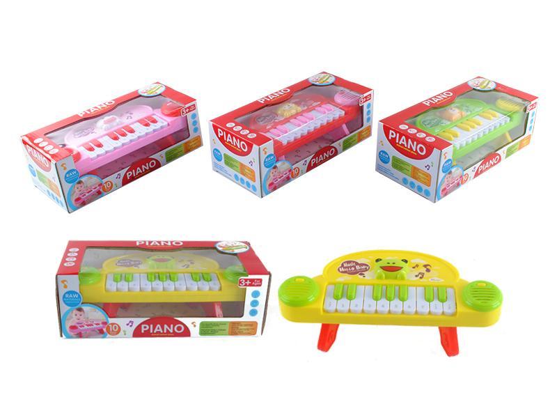 Animal Cartoon Piano (red, pink,yellow, green)