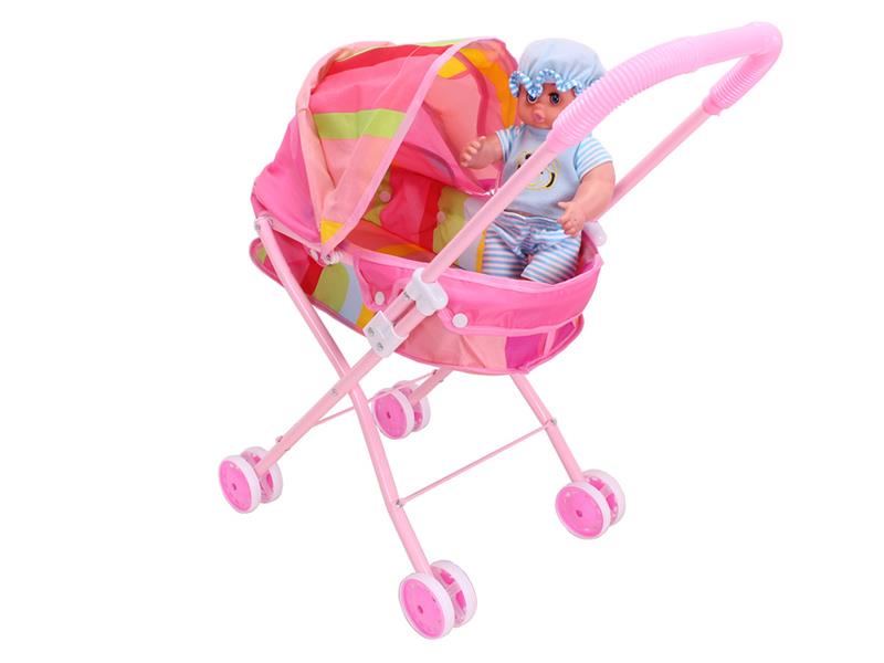 12' Doll + Baby Stroller(iron)