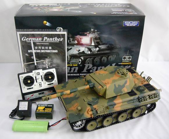 1:16 GERMAN PANTHER WIRELESS R/C TANK WITH SMOKE