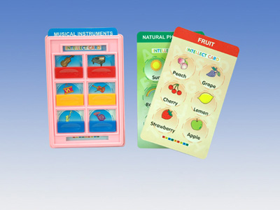 LEARNING GAME WITH 3 DOUBLE SIDE LEARNING CARD