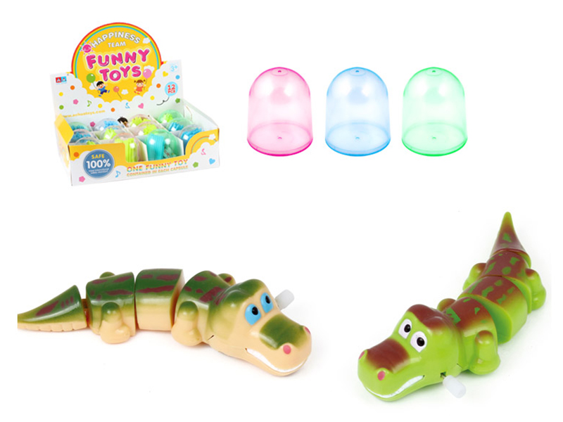 12PCS WIND UP CROCODILE