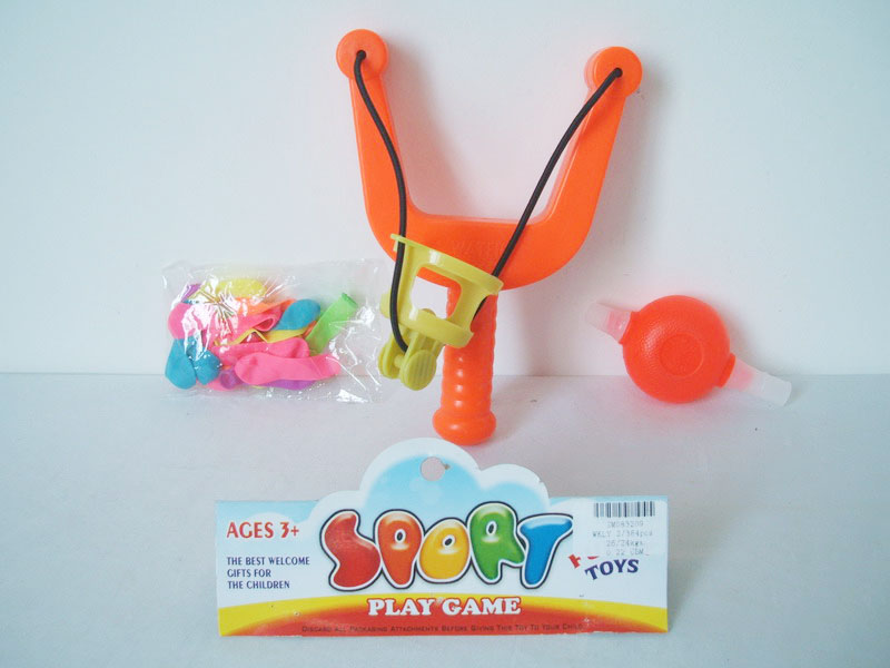 SLINGSHOT + WATER PUMP + 20PCS BALLOON