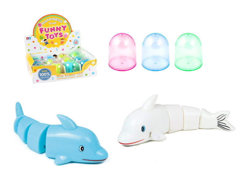 12PCS WIND UP DOLPHIN