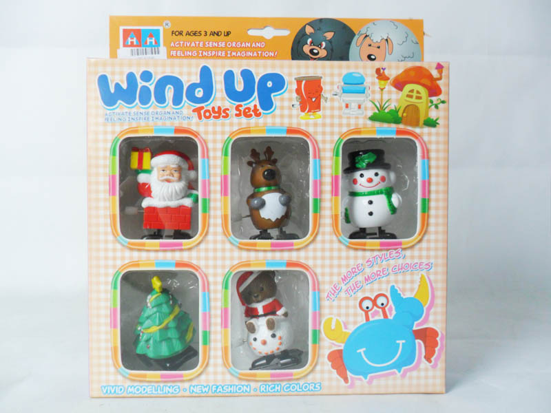 WIND UP SANTA CLAUS,SNOWMAN TOY