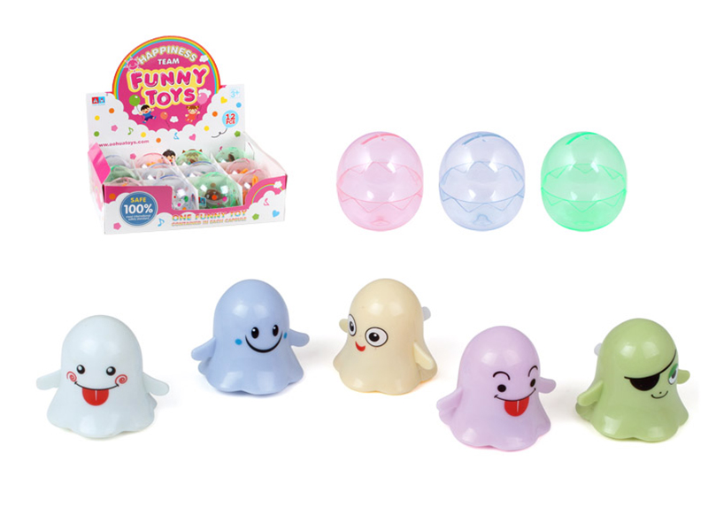 12 PCS WINDUP GHOST TOYS