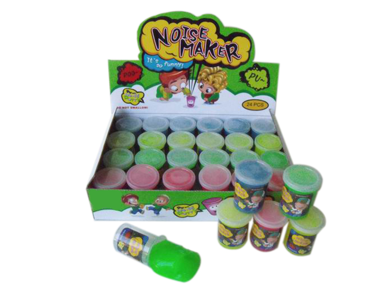 24PCSC Noise Maker Mud Toy(4 Colors) 60G