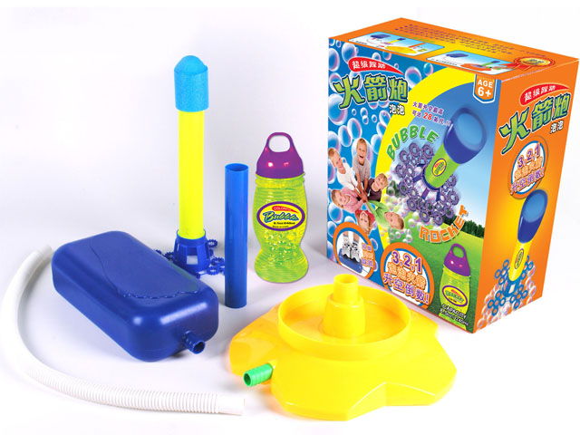 Rocket bubbles toy