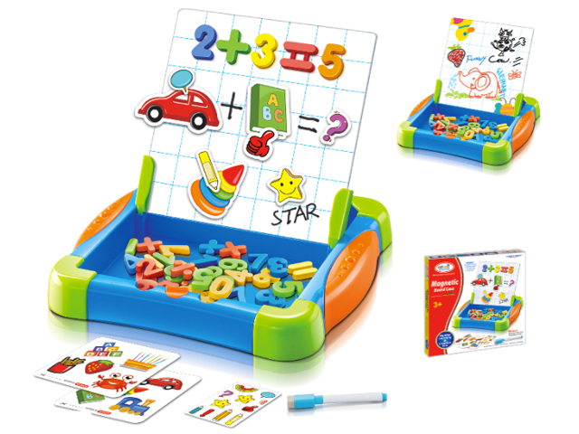 Magnetic board case toy for mathmatic learning