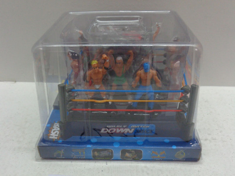 People wrestling Cartoon Toy