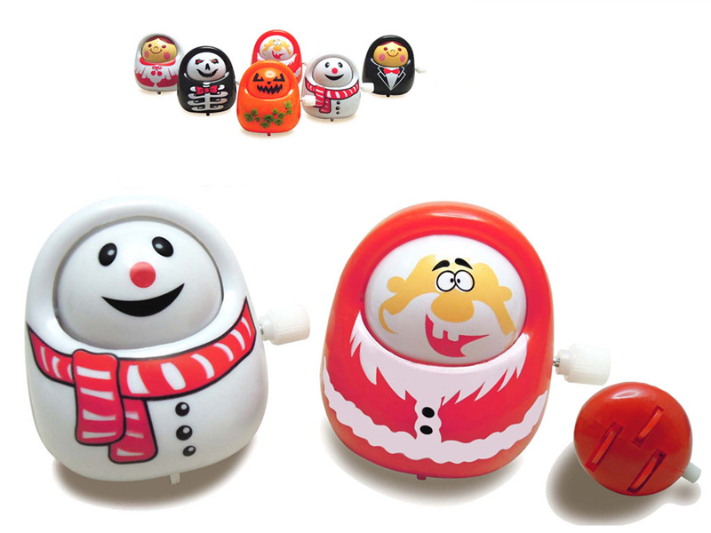 wind up snowman and santa claus