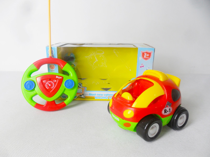 cartoon r/c car with light music