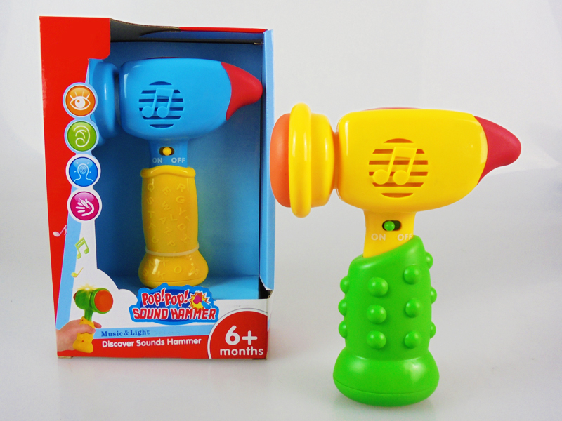 B/O cartoon hammer toy with sound and light(not include battery)