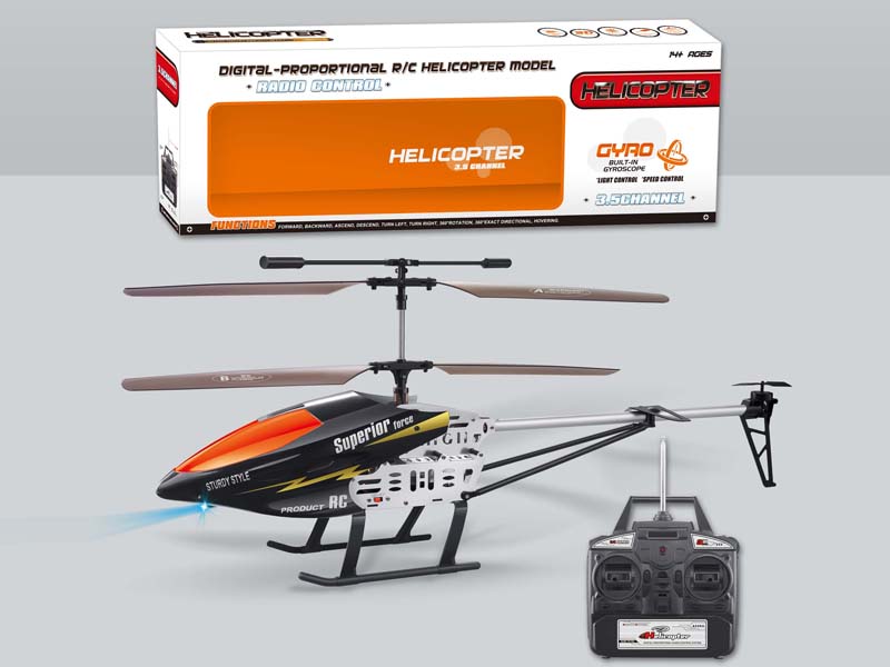 3.5ch Metal RC Helicopter Toy with Gyro