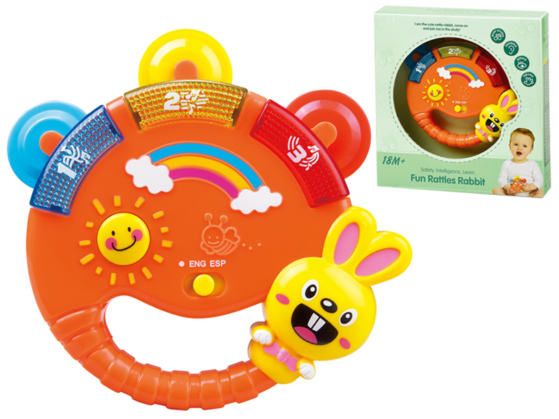 Bell  Rabbit Learning Machine Toy with light and music