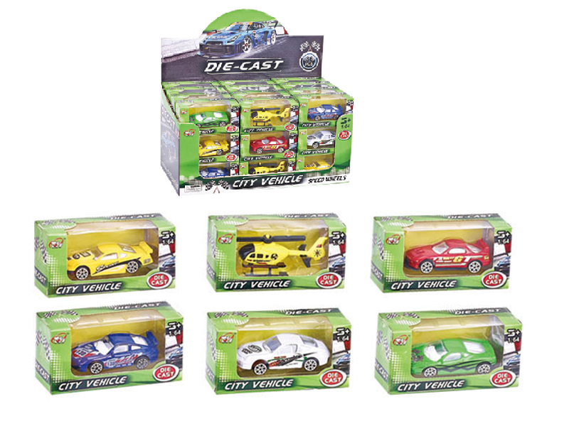 36PCS Alloy Sports Car (6 ITEMS MIXED)