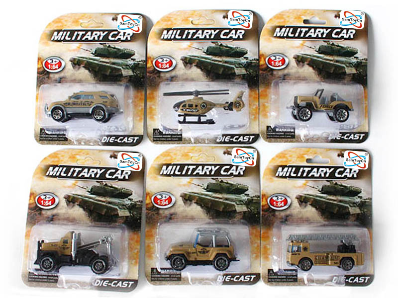 Alloy Military Car (6 ITEMS MIXED)