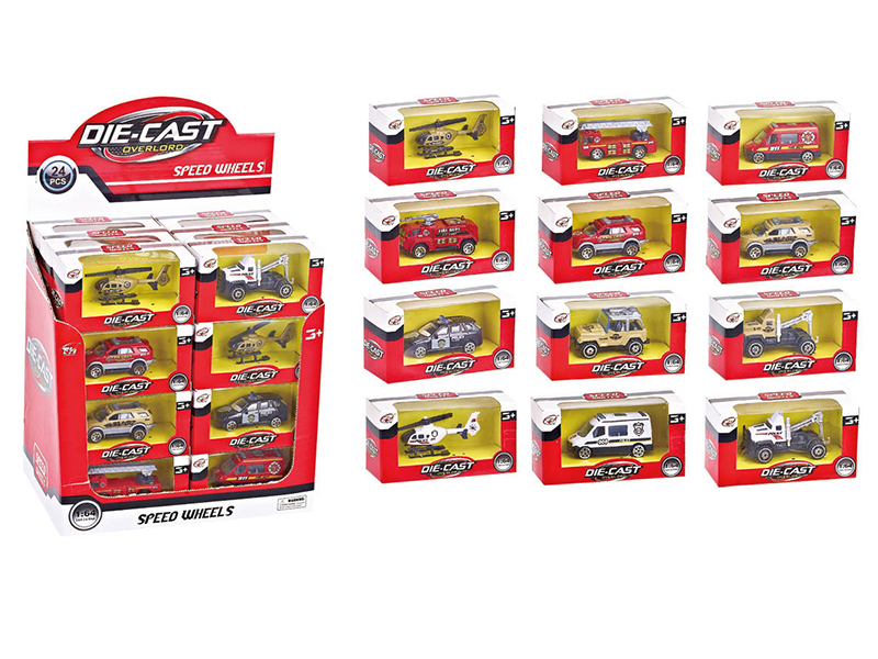 24PCS Alloy Car (12 ITEMS MIXED)