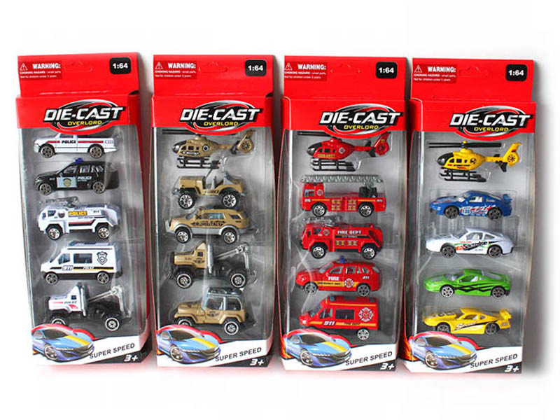 5 PCS Alloy Car ( 4 ITEMS MIXED)