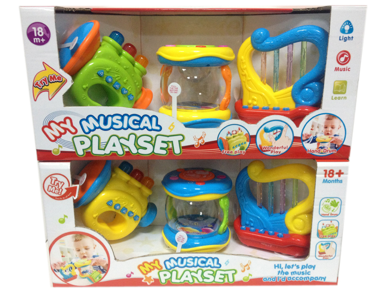 3 PCS  B/O Musical Instruments Toy