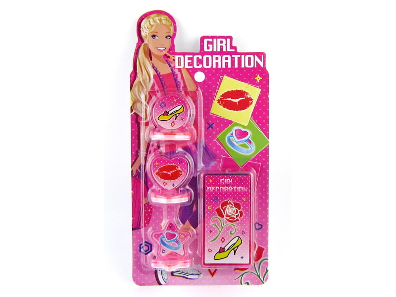 Girl Cartoon Stamper Toy