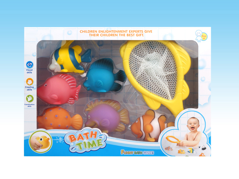 Fishing Net And 6 PCS Water Toys