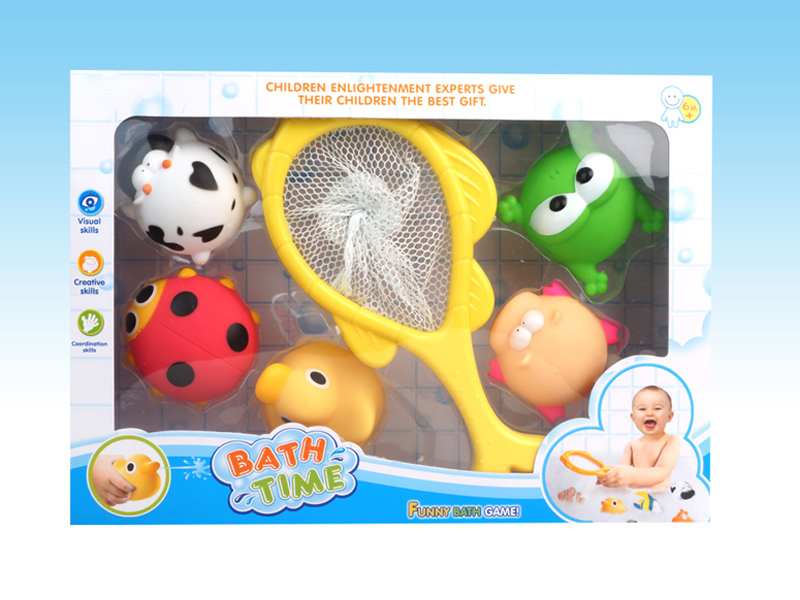 Fishing Net And 5 PCS Water Toys